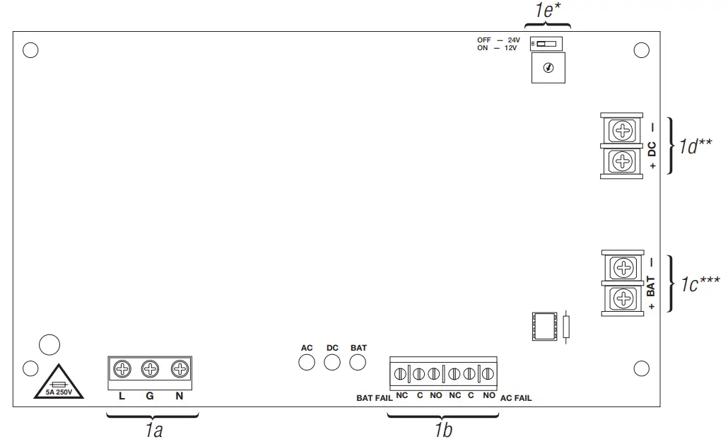 Altronix AL400ULXB2 UL Listed Sub-Assembly Power Supply Charger Boards - fig