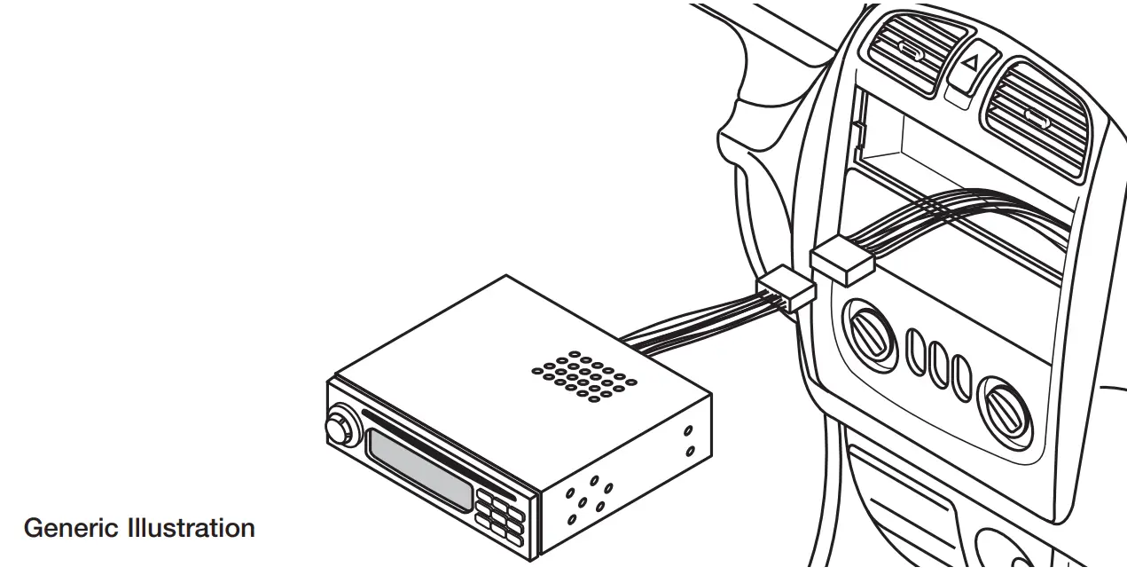 CRUTCHFIELD Receiver Wiring Adaptor - vehicle dash