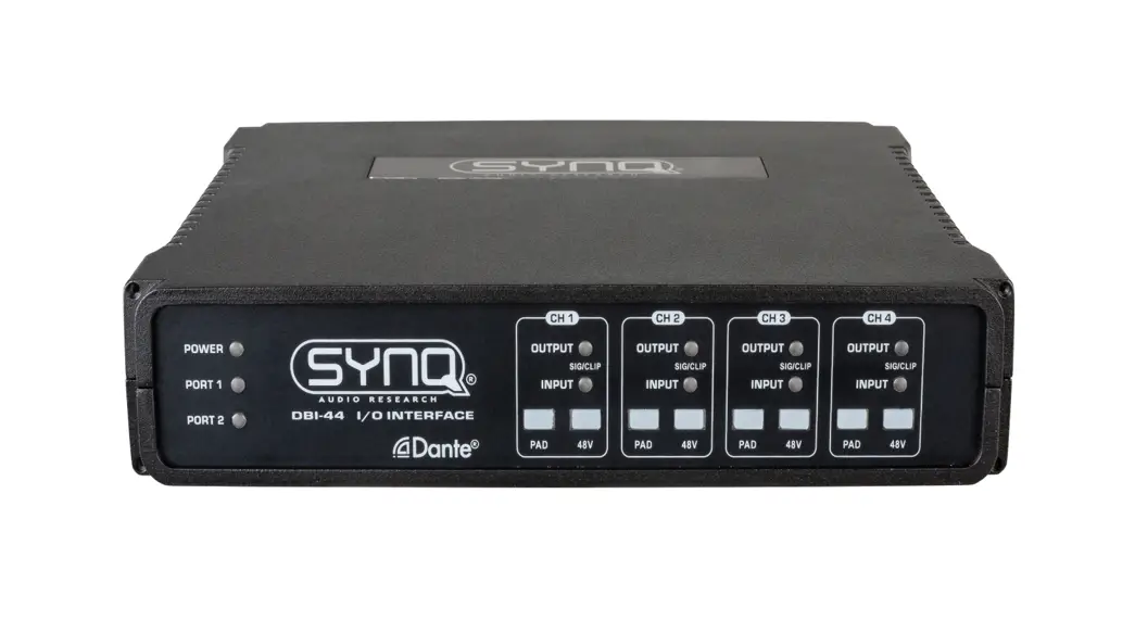 Synq Dbi-44 Analog Dante Network Audio Bridge User Manual