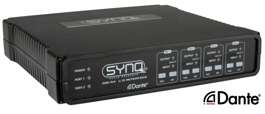 SYNQ DBI-44 Analog Dante Network Audio Bridge - fig