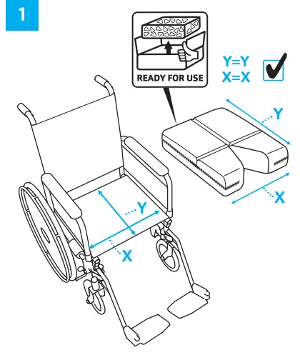 VICAIR Pommel Cushion O2 Wheelchair FIG 4