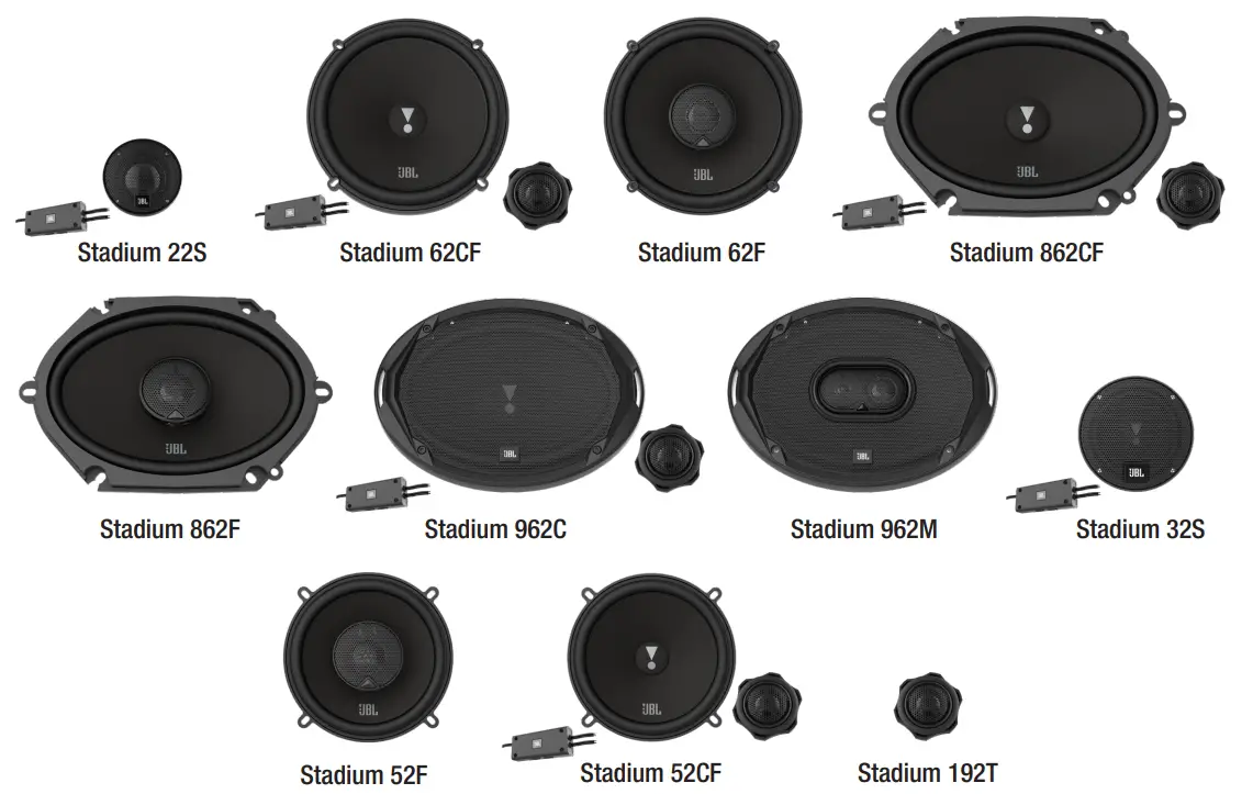JBL  Aluminum Dome Tweeters Models