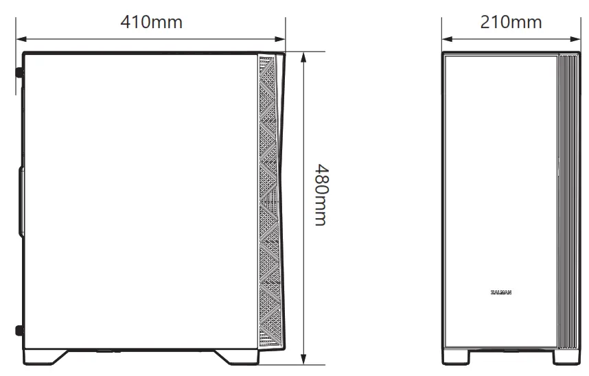 ZALMAN Z3 NEO ATX Mid Tower Gaming Case - Fig