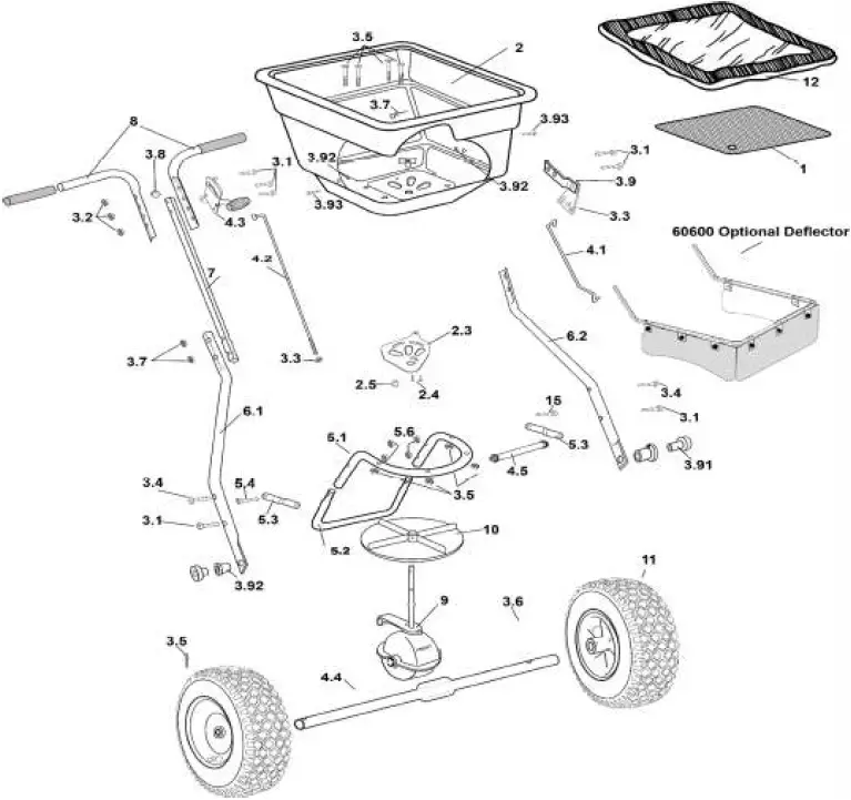 EARTHWAY 2170 Commercial Broadcast Spreader 22