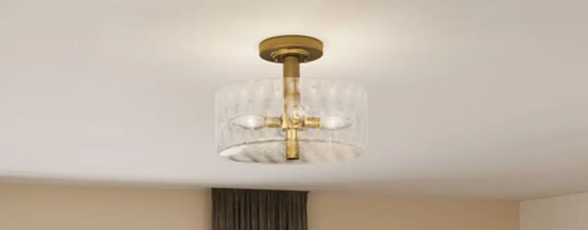 Quoizel Qsf5608ab Calpella 14 Inch 3-light Aged Brass Semi-flush Mount Installation Guide