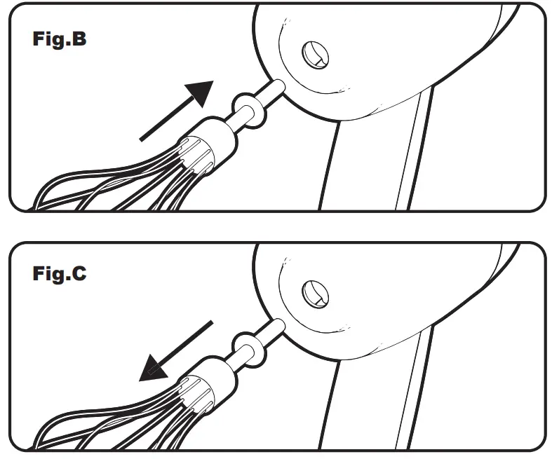 beper P102SBA007 Cordless Rechargeable Hand Mixer - fig 1