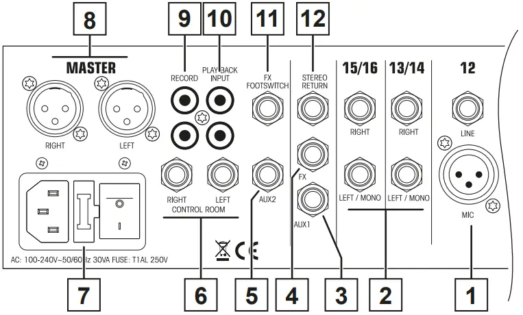 audiophony MPX6 Orchestra Mixing Console-fig2