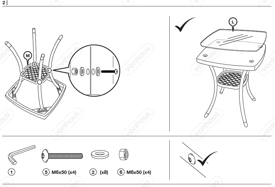 VonHaus-2522039-Rattan-Garden-Bistro-Set-04