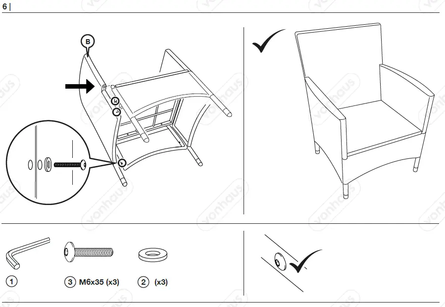 VonHaus-2522039-Rattan-Garden-Bistro-Set-08