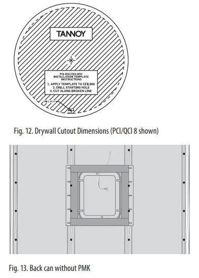 TANNOY Back Can S PMK Serise In Ceiling Loudspeakers - fig 11