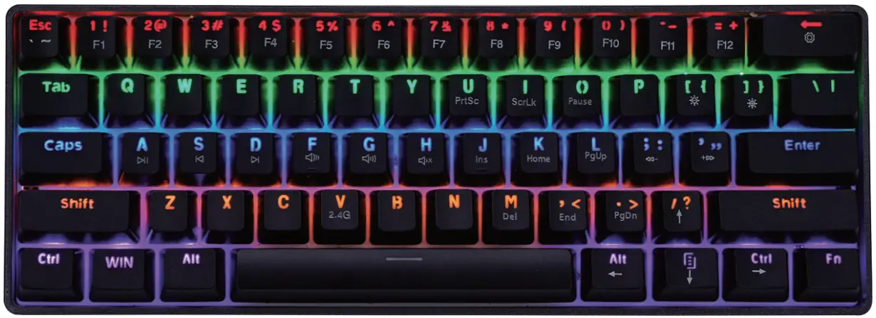 anko 43157129 2.4Ghz Wireless Mechanical Keyboard