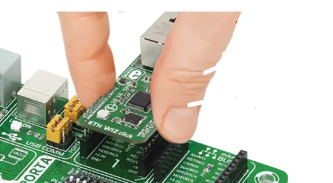 MikroElektronika MIKROE-1718 ETH Wiz Click Evaluation Kit fig (6)