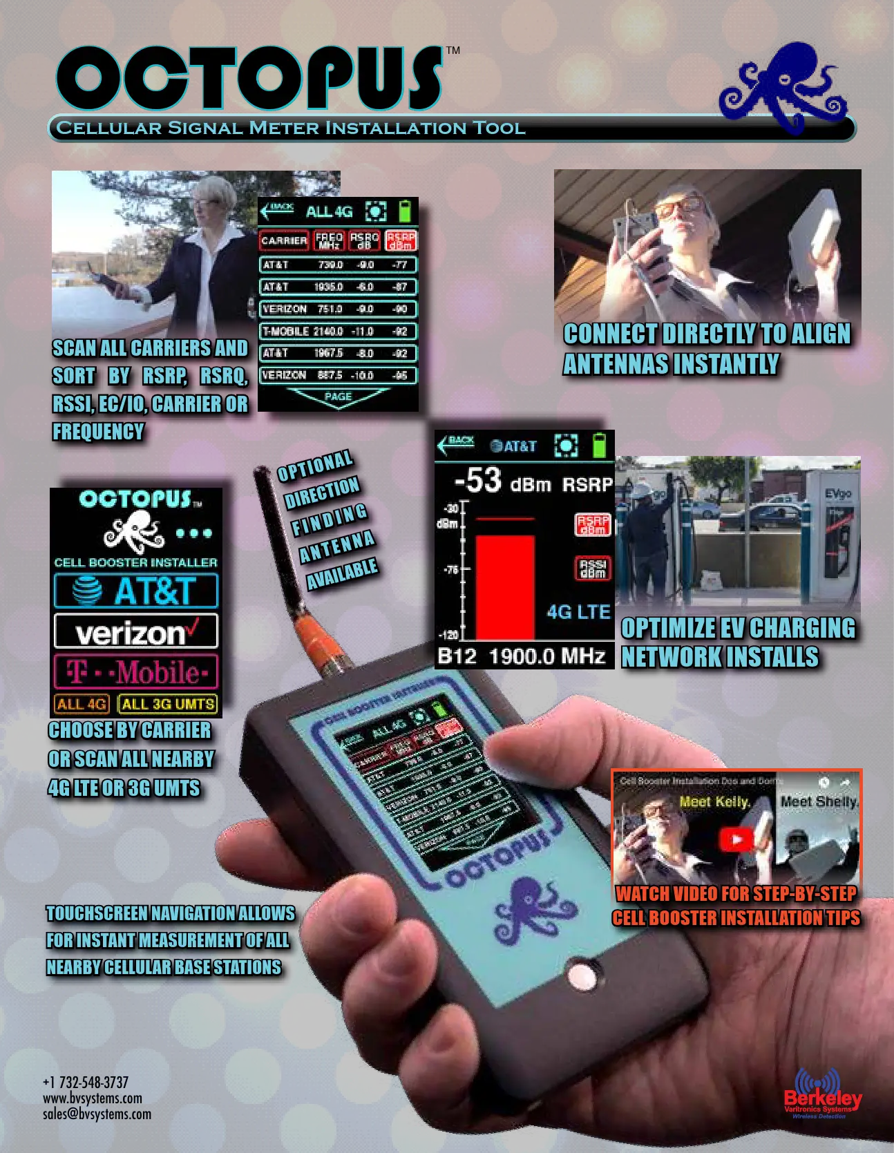 OCTOPUS Cellular Signal Meter -