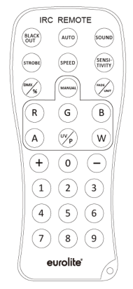 EUROLITE LED CBB 4 COB RGB Bar Light - Remote 1