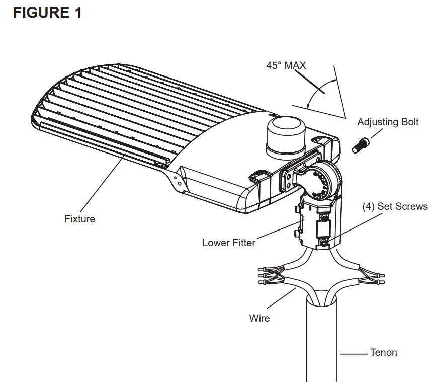 C LITE C AR A AL Series LED Area Light - FIGURE 1