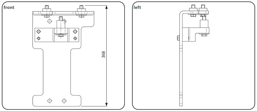 TUV Rheinland VAS 6095 A Engine Spport Bracket - Technical data 1