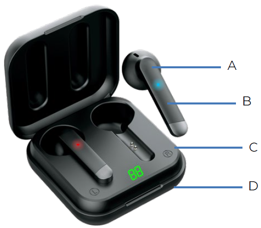 iTOUCH-WEARABLES-Amp-Plus-Wireless-Gunmetal-Earbuds-fig-1