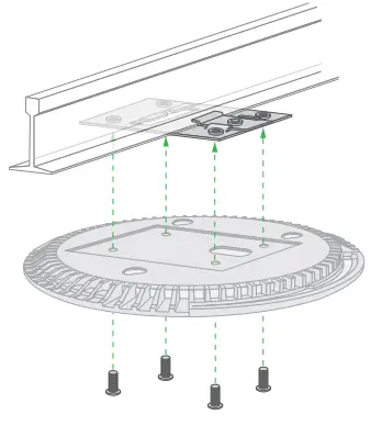 NETGEAR WAX615 Insight Managed WiFi 6 AX3000 Access Point - screws to attach