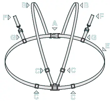 lorelli 1001005 Baby Walker Safety Harness - Figure 1