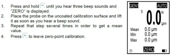 FIG 13 Zero-point calibration