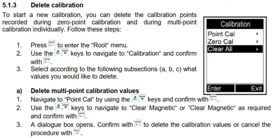 FIG 15 Delete calibration