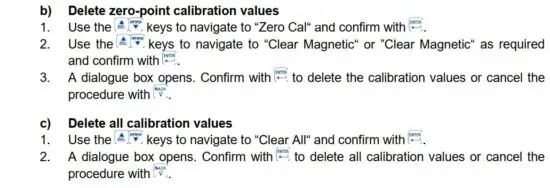 FIG 16 Delete calibration