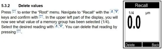 FIG 19 Delete values