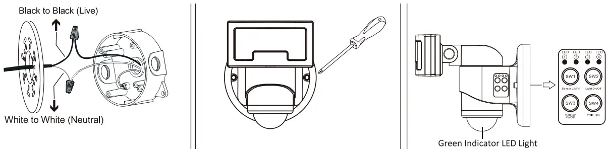 VERSONEL VSL90 Nightwatcher LED Home Security Lighting-FIG5