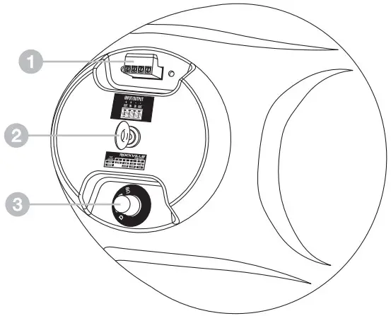 ROCKVILLE PEN-525T Hanging Pendant Speaker - functions