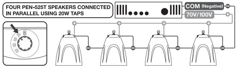 ROCKVILLE PEN-525T Hanging Pendant Speaker - setup