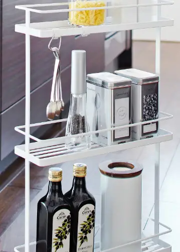 YAMAZAKI ZK-045 E Slim Kitchen Storage Cart