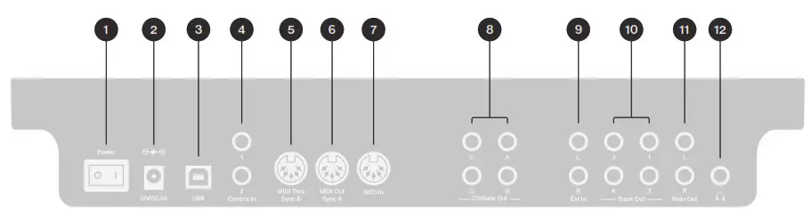 elektron Four MKII Black 4 voice Analog Synthesizer - fig