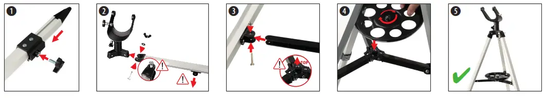 BRESSER SKYLUX 60 700 AZ Refractor Telescope with Azimuthal Mount - fig 4