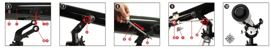 BRESSER SKYLUX 60 700 AZ Refractor Telescope with Azimuthal Mount - fig 5