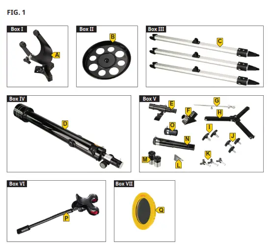 BRESSER SKYLUX 60 700 AZ Refractor Telescope with Azimuthal Mount - fig