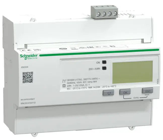 Schneider Electric Iem3300 Series 125 A Watt-Hour Meter