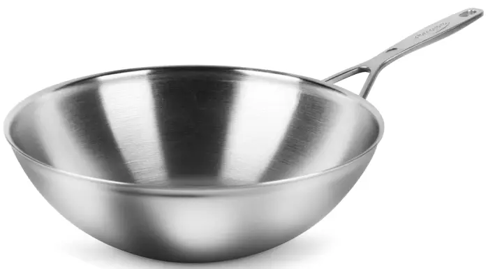 demeyere BELGIUM Senses 5 Stainless Steel Wok Pan