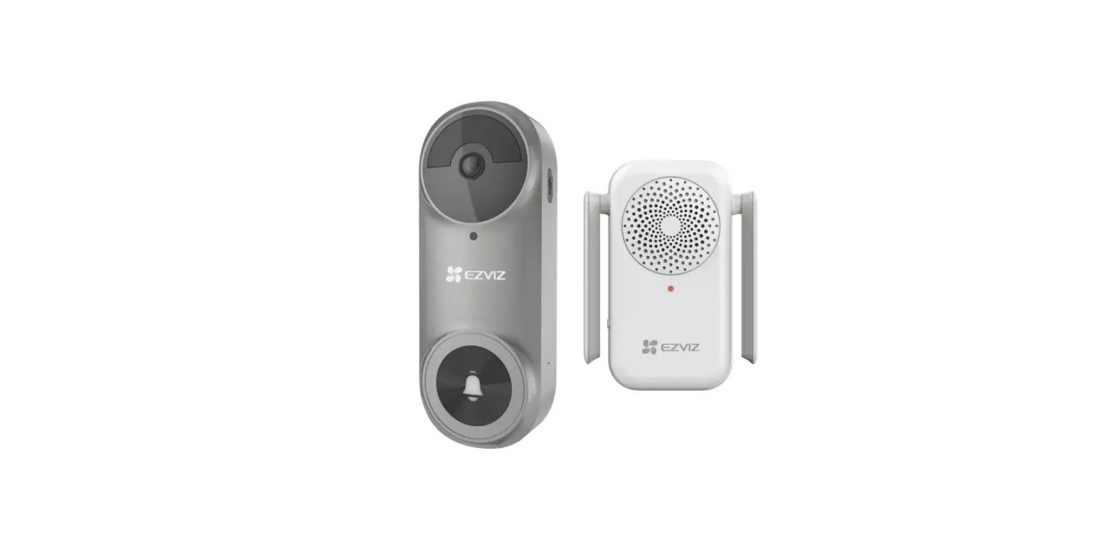 Ezviz Db2 Pro 5mp Battery-powered Video Doorbell Kit Grey Instruction Manual