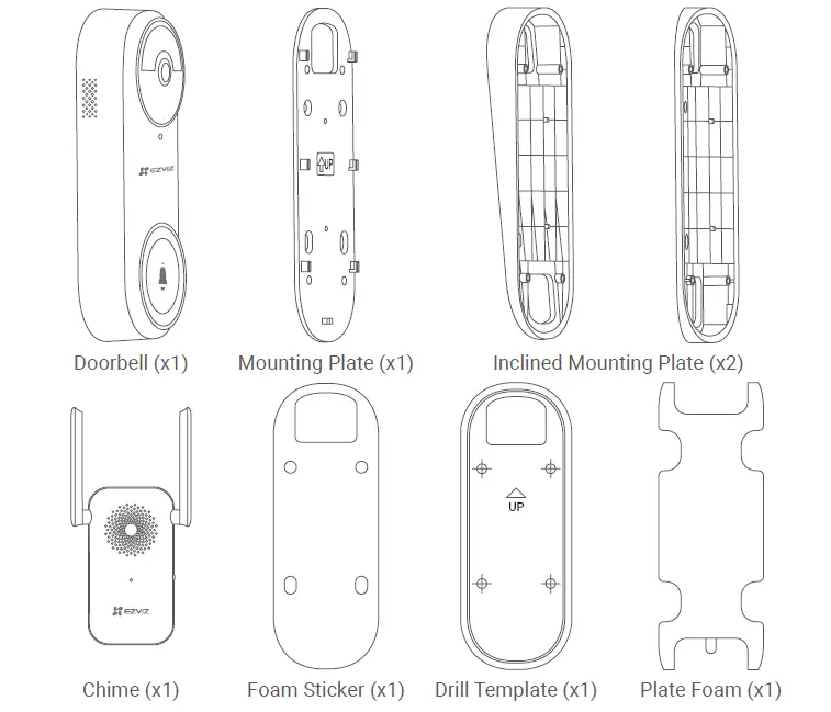 EZVIZ DB2-Pro-5mp-Battery-Powered-Video-Doorbell-Kit-Grey-fig- (1)