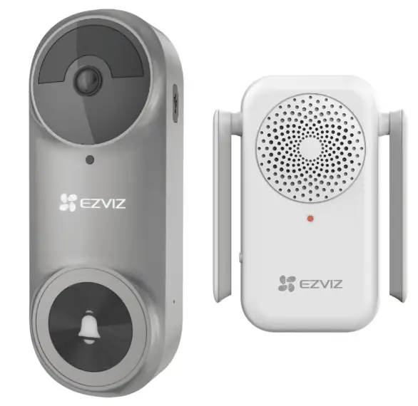 EZVIZ DB2-Pro-5mp-Battery-Powered-Video-Doorbell-Kit-Grey-product