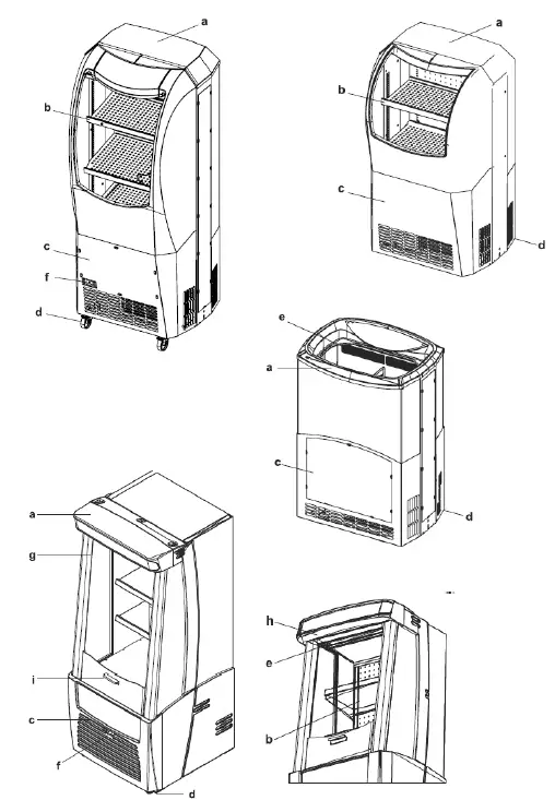Combisteel 7464.0315 Series Grab and Go Beverage Coole 1