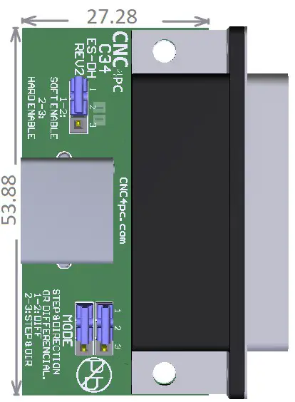 CNC4PC C34ES DH Connector Board - DIMENSION 1