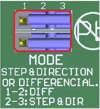 CNC4PC C34ES DH Connector Board - JUMPER TO SELECT THE DIFFERENTIAL INPUT 2