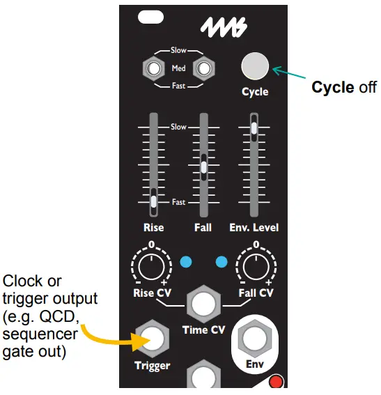 4ms EnvVCA Dual Shaped Dual Modulation and Stereo - Trigger Jack 1