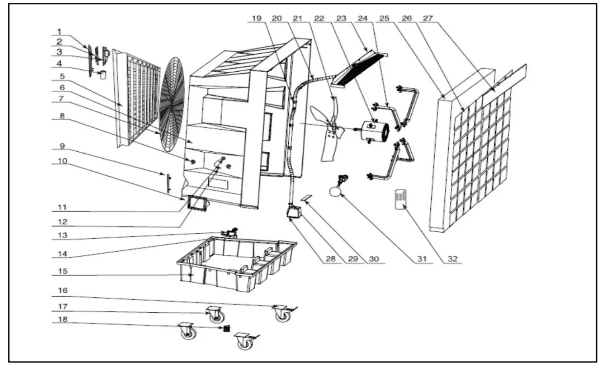 TQB 1027T Evaporative Cooler - fig 6