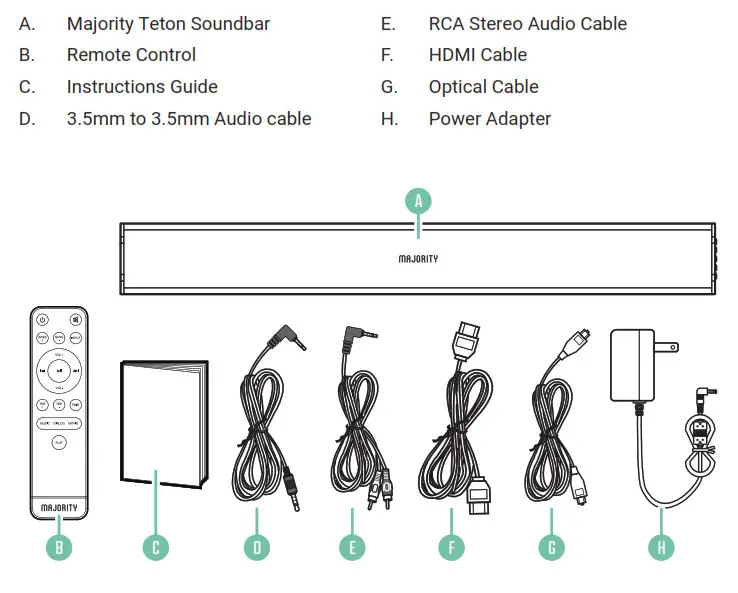 TETON MAJORITY AUDIO SPEAKER CAMBRIDGE - WHAT’S IN THE BOX