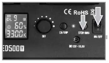 Godox LED500 LED Video Light - Operation