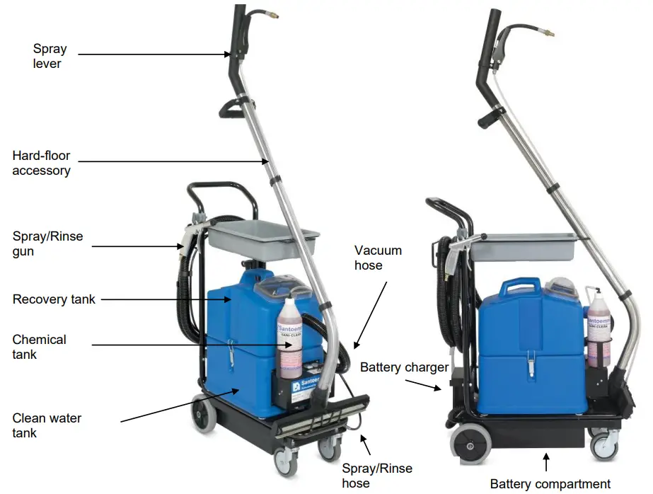 NACECARE NC8025152 TP8X Tempest Carpet Extractor - Structure