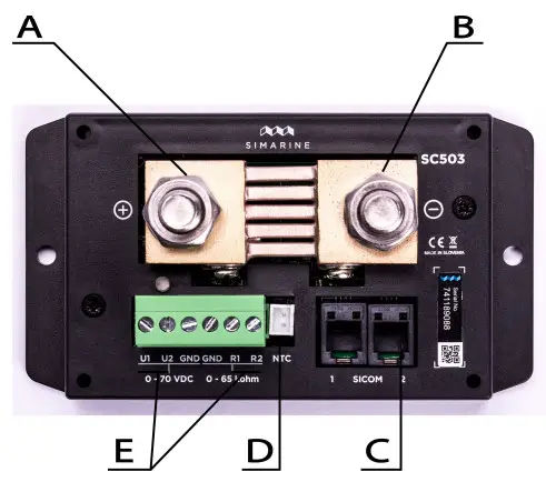 SIMARINE SC503 Active Digital Shunt Smart Marine Battery Monitor System - Overview