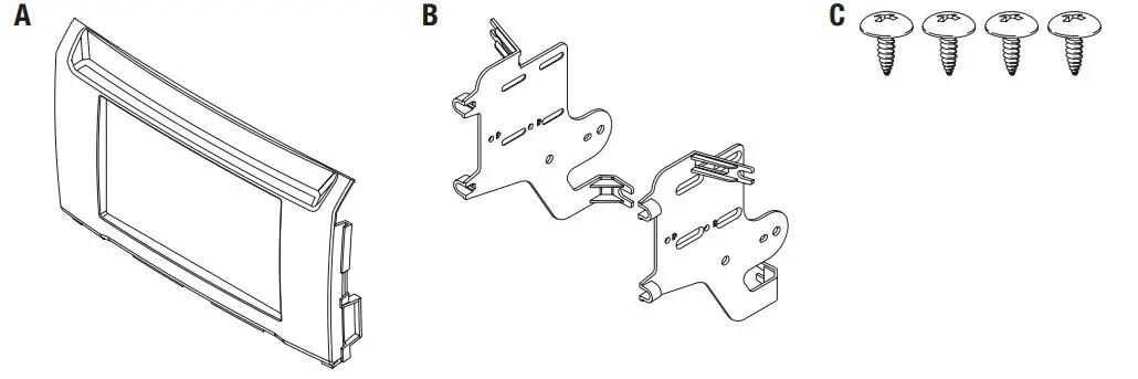 MeTra 95-7631B Nissan Titan 2017-2019 - KIT COMPONENTS
